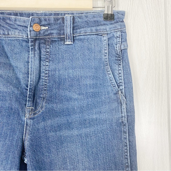 J. Crew | High Rise Wide Leg Trouser Jean In Tahoe Wash Size 27 - Picture 3 of 11